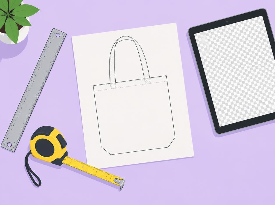 Illustration of custom product sizes