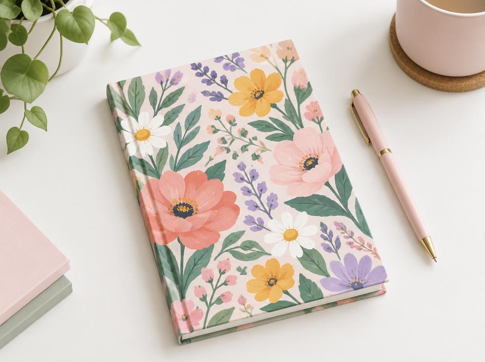Illustration of notebook covers